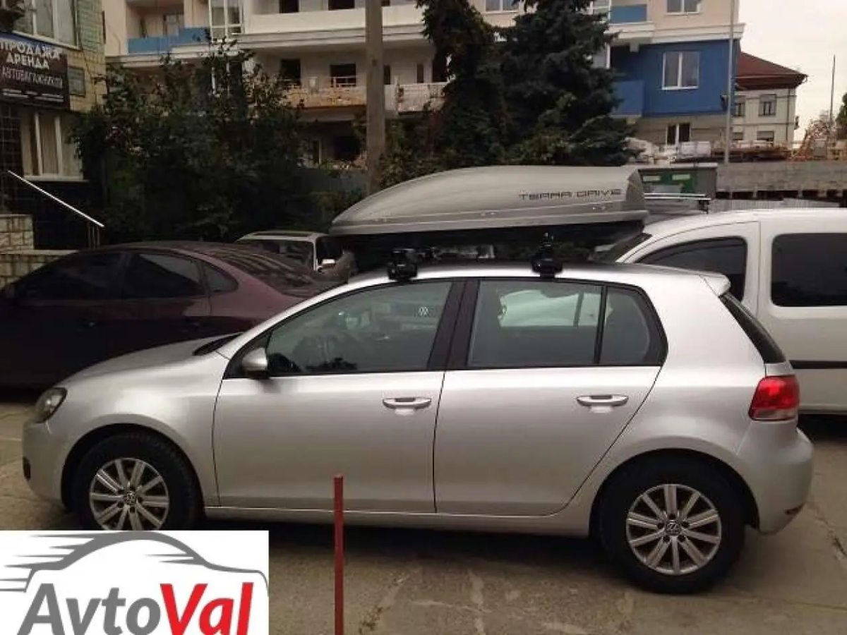 Автобокс на дах автомобіля Terra Drive 440 сірий матовий двосторонній