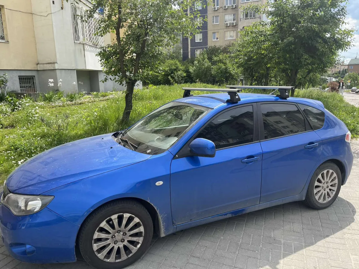Багажник на крышу автомобиля SUBARU Impreza (GH) mk III Hatchback 07-11 Amos C-15 Aero Plus 1.3