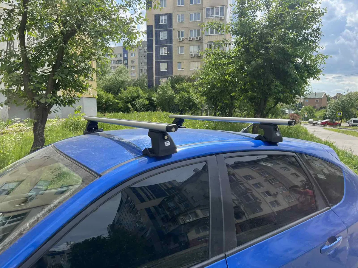 Багажник на крышу автомобиля SUBARU Impreza (GH) mk III Hatchback 07-11 Amos C-15 Aero Plus 1.3