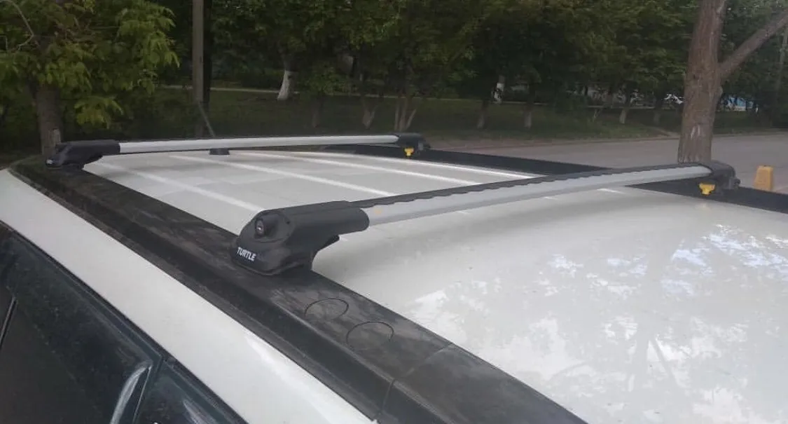 Багажник на рейлинги Turtle AIR 1 Suzuki Grand Vitara 2005-2014 Черный (MC01005)