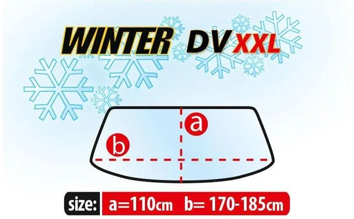 Захисна накидна на лобове скло автомобіля від снігу та морозу Kegel-Blazusiak Winter Delivery Van розмір XXL 110х185 см (5-3313-246-4010)