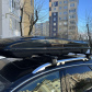 Автобагажник на дах для AUDI A6 C7; Allroad, Kombi 2012>2018 Aguri Runner Black з боксом на даху Автобокс на дах автомобіля Amos Travel Pack 500 Black