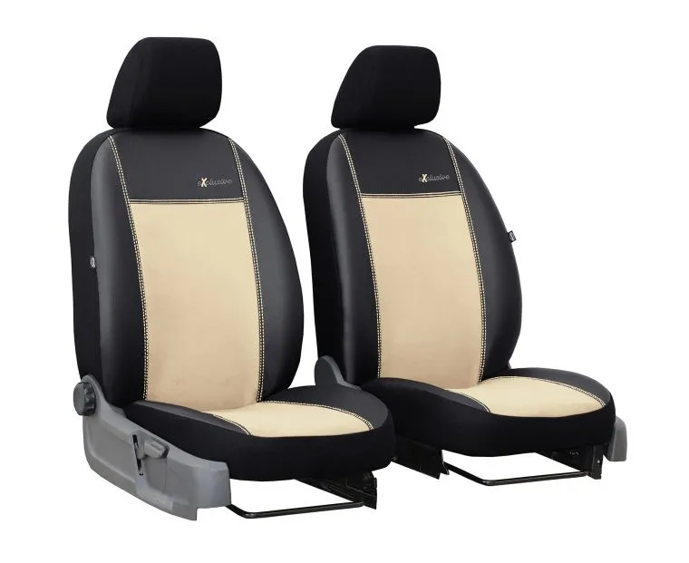 Чохли на передні сидіння для Jaguar DAIMLER DOUBLE SIX 1966-1983 Pok-ter Exclusive 1+1 бежеві