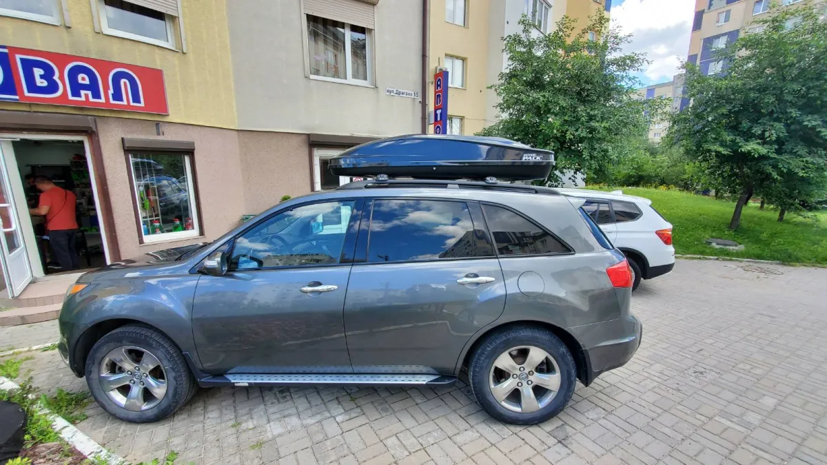 Автобокс на крышу автомобиля  Inter Pack Stella 440 графіт глянець