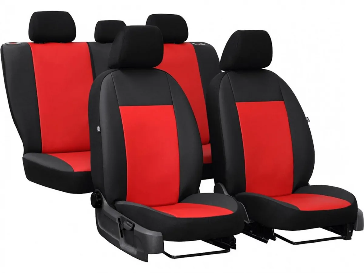 Чохли на сидіння для Dodge STRATUS Pok-ter Road червоні