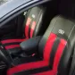 Универсальные авточехлы на сиденье из экокожи Pok-ter GT Line с красной вставкой алькантары