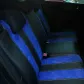 Універсальні авточохли на сидіння з екошкіри Pok-ter GT Line з синьою вставкою алькантари