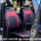 Универсальные авточехлы на сиденье из экокожи Pok-ter Design Leather с черной вставкой