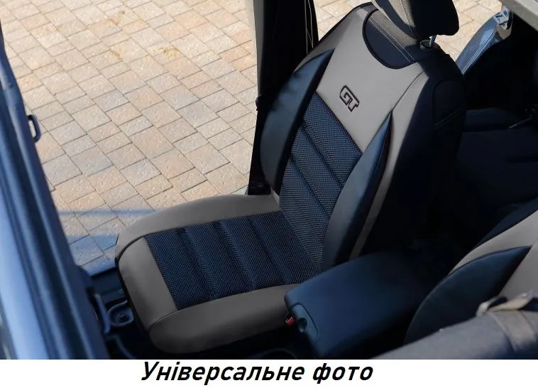 Накидки на передні сидіння для Nissan SERENA 1993-2000 Pok-ter GT 1+1 чорні