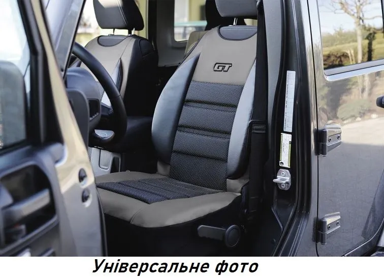 Накидки на передні сидіння для Nissan SERENA 1993-2000 Pok-ter GT 1+1 чорні