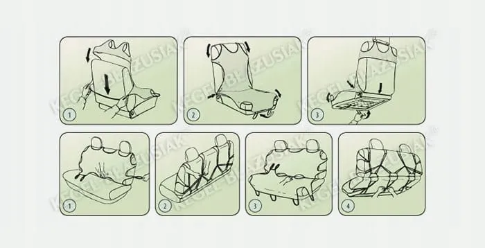 Универсальные автомобильные майки на сиденье Kegel-Blazusiak черные