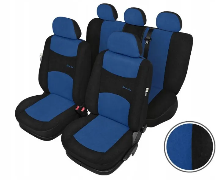 Універсальні авточохли на сидіння з автотканини Kegel-Blazusiak SPORT LINE+ синій
