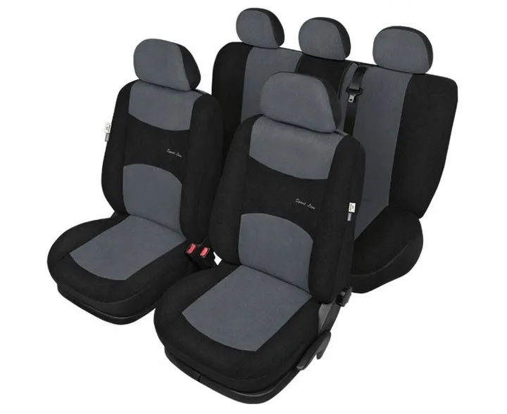 Універсальні авточохли на сидіння з автотканини Kegel-Blazusiak SPORT LINE+ сірий
