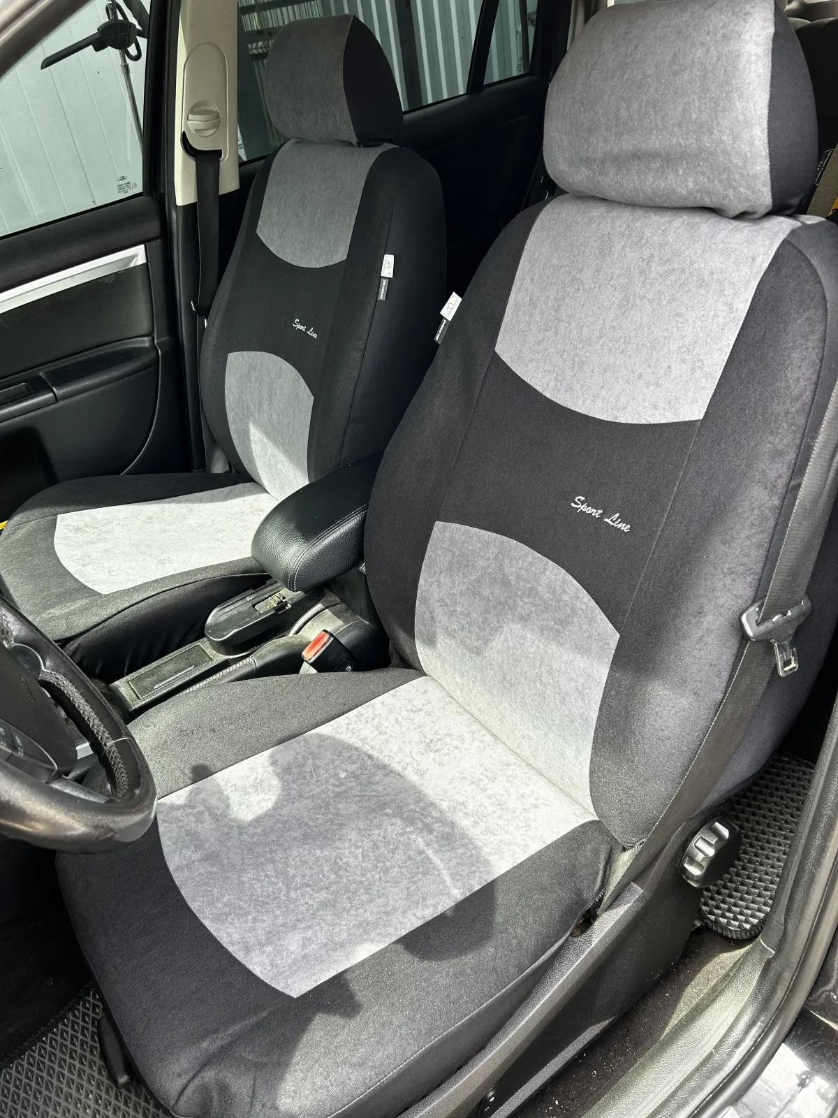 Універсальні авточохли на сидіння з автотканини Kegel-Blazusiak SPORT LINE+ сірий