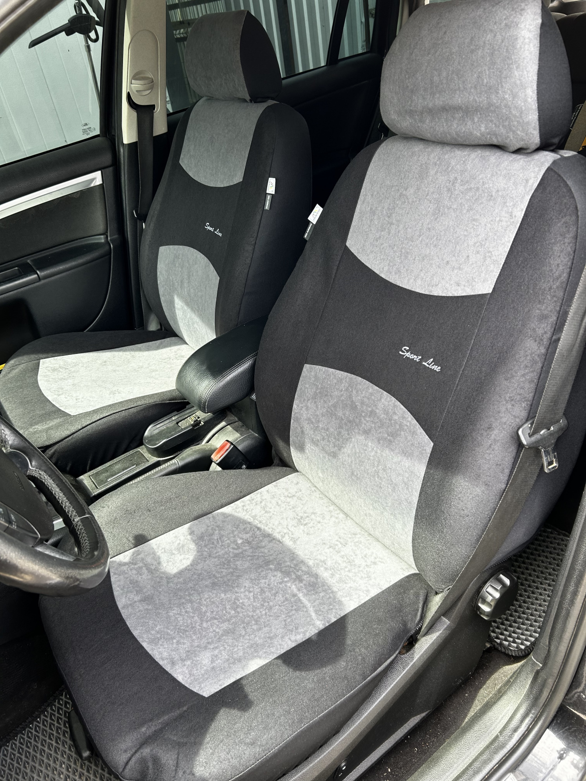 Універсальні авточохли на сидіння з автотканини Kegel-Blazusiak SPORT LINE+ сірий