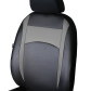 Універсальні авточохли на сидіння з екошкіри Pok-ter Design Leather з сірою вставкою