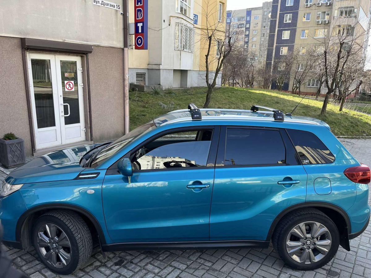 Багажник на рейлінги Turtle AIR 2 Suzuki SX4 2013- Сріблястий