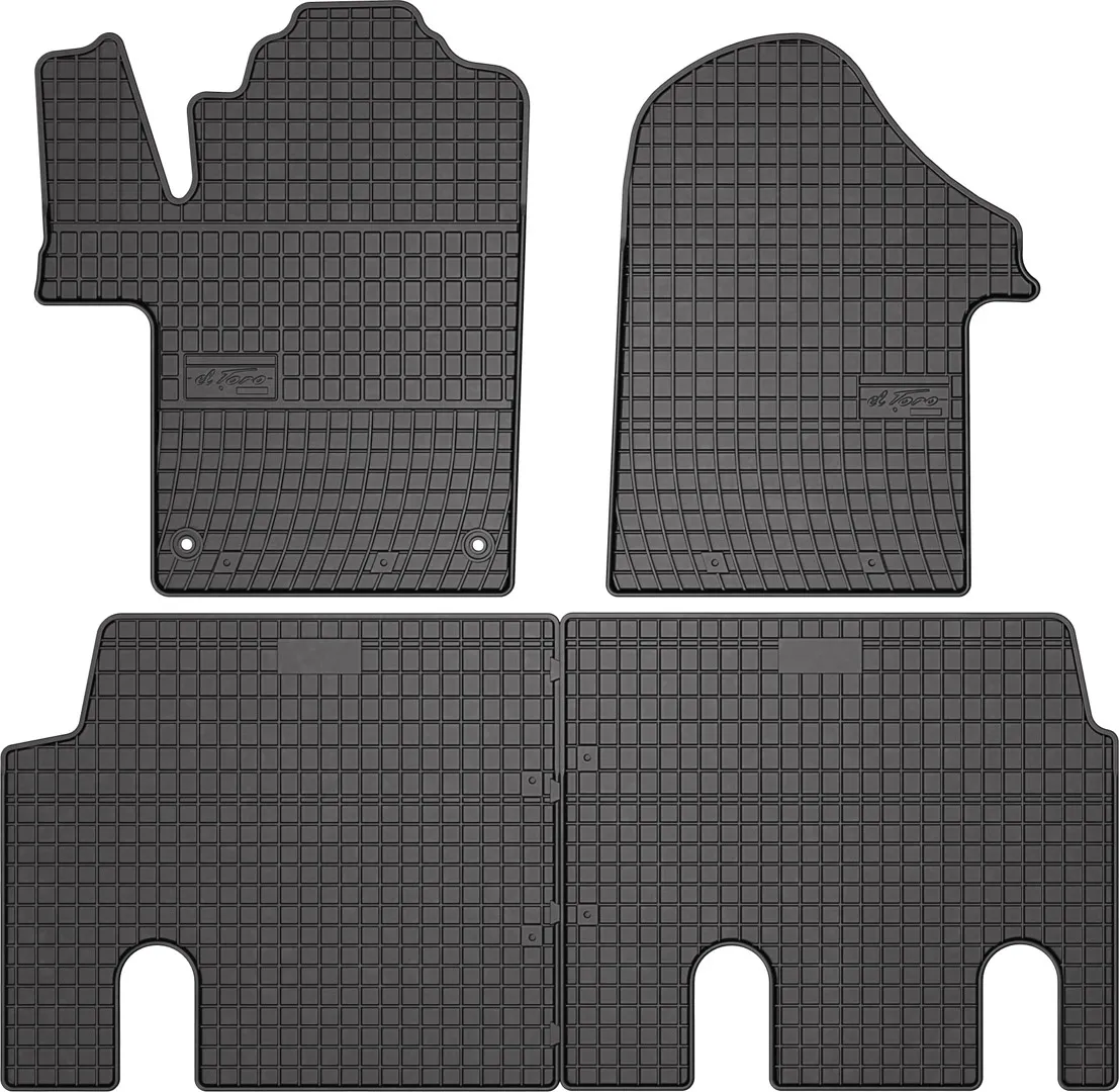 Коврики Frogum Mercedes Vito 1st and 2nd row 2014-. в салон резинові (410312)