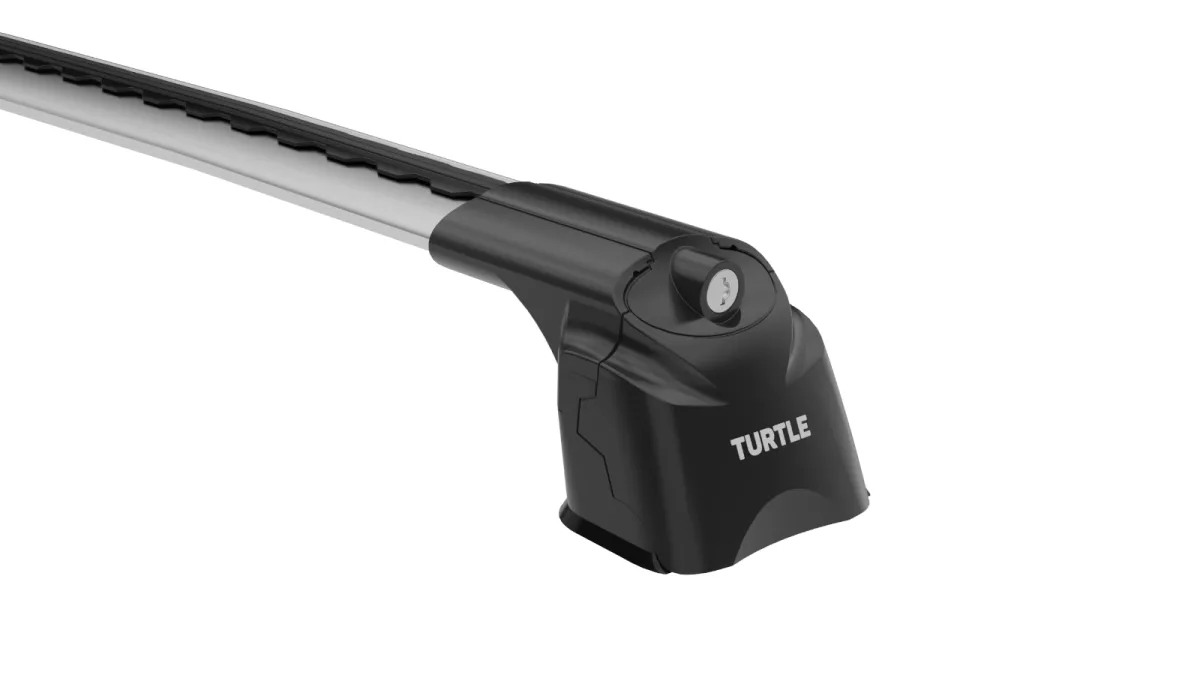 Багажник в штатные места Turtle AIR 3 Hyundai Solaris 2011-2014 хэтчбек 5 дверей Серебристый