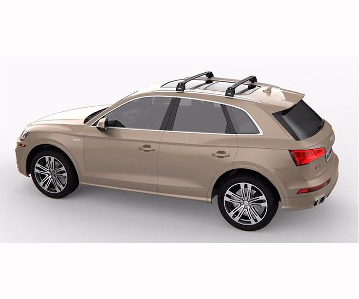 Багажник на рейлінги Turtle AIR 2 Suzuki S-Cross 2014+ Чорний