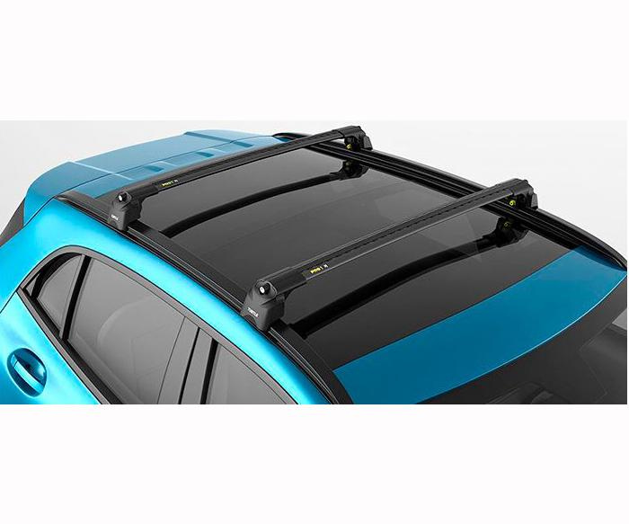 Багажник на рейлінги Turtle AIR 2 Suzuki S-Cross 2014+ Чорний