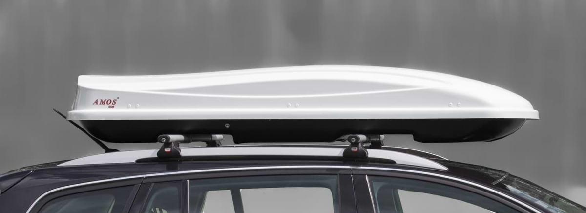 Автобокс на дах автомобіля Amos Travel Pack 500 White