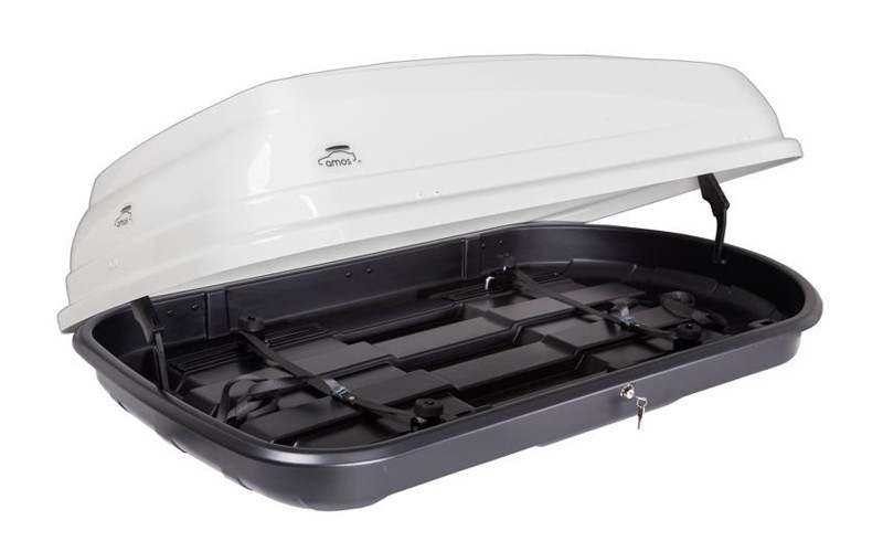 Автобокс на дах автомобіля Amos Travel Pack 400 White