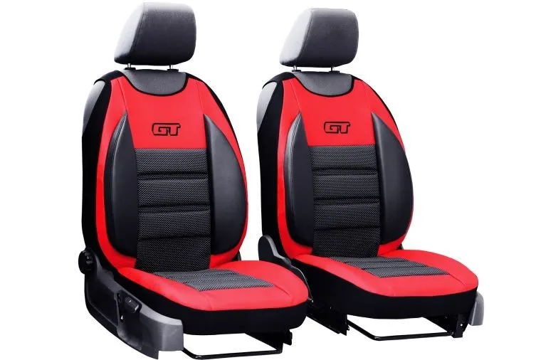 Авто чехлы накидки для Renault Safrane 2000-2000 Pok-ter GT красные (на передние сиденья)