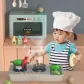 Развивающий набор детская кухня с духовкой и продуктами светом и звуковыми эффектами Розовый