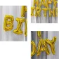 Фольгированные надувные шары буквы гирлянда Happy Birthday Gold Золото высота 40 см