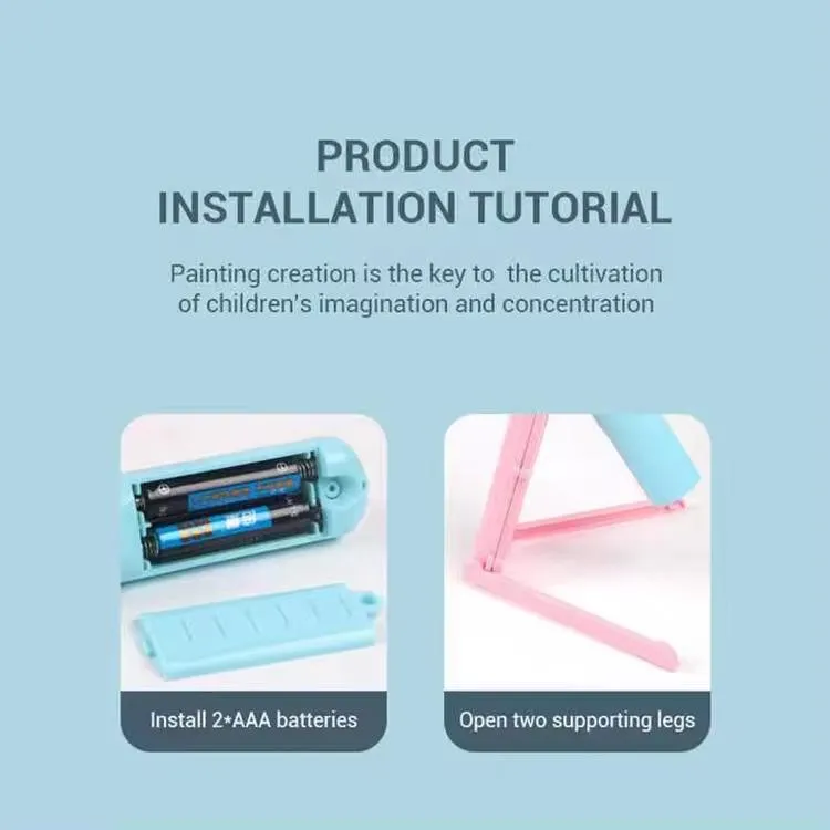 Проектор для рисования со слайдами Painting Projector фиолетовый с оранжевым (AUAU05)