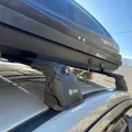 Установленный товар Автобагажник в штатные места Turtle AIR 3 Mitsubishi Lander X 2007-2015 Чорний (на фото авто MITSUBISHI LANCER 2007-2015) – фото 3.
