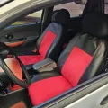 Фото 1: Відгуки про товар (на фото приклад встановлення на DAEWOO MATIZ 1997-2015). Колір: Червона вставка, чорні боки.