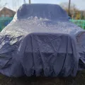 Фото 1: Чехол-тент для автомобиля BMW X6 Autovalom XL SUV (CC2505) (на фото пример установки на HYUNDAI TERRACAN). Цвет: Серый.