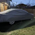 Фото 1: Відгуки про товар (на фото приклад встановлення на AUDI A6). Колір: Сірий.