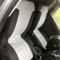 Фото 1: Відгуки про товар (на фото приклад встановлення на FORD FUSION 2002-2012). Колір: Сіра вставка, чорні боки.