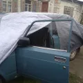 Фото 1: Відгуки про товар (на фото приклад встановлення на LADA 2105). Колір: Сірий.