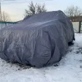 Фото 1: Чехол-тент для автомобиля BMW X6 Autovalom XL SUV (CC2505) (на фото пример установки на HYUNDAI IX55). Цвет: Серый.