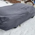 Фото 1: Чохол-тент для автомобіля для AUDI A6 (C5) sedan Autovalom XL Sedan (CC2503) (на фото приклад встановлення на TOYOTA CAMRY). Колір: Сірий.