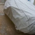 Установленный товар Чехол-тент для автомобиля Kegel для JEEP Patriot Basic Garage L SUV/Off Road (5-3968-241-3021) (на фото авто RENAULT DUSTER) – фото 3.
