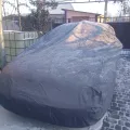 Встановлений товар Чохол-тент для автомобіля DAEWOO  Lanos sedan Autovalom M Sedan (CC2501) (на фото авто DAEWOO LANOS) – фото 3.