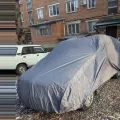 Фото 1: Чохол-тент для автомобіля для SKODA Fabia I/II/III kombi Autovalom L1 Hatchback/Combi (CC2509)   (на фото приклад встановлення на SKODA FABIA). Колір: Сірий.
