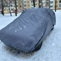 Як виглядає Чохол-тент для автомобіля HUNDAI i20 hatchback Autovalom M2 Hatchback (CC2508)  в салоні (на прикладі LADA KALINA) – фото 2.