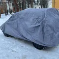 Встановлений товар Чохол-тент для автомобіля HUNDAI i20 hatchback Autovalom M2 Hatchback (CC2508)  (на фото авто LADA KALINA) – фото 3.