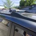 Установленный товар Багажник на рейлинги для Hyundai Tucson 2004-2010 Autovalom 5703 Серебристый (на фото авто HYUNDAI TUCSON 2004-2010) – фото 3.