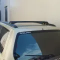 Багажник на рейлінги Turtle AIR 1 Dacia Logan MCV 2007-2012 Чорний відгуки фото 1