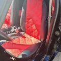 Авто чохли з еко шкіри Kia Picanto 2004-2011 Pok-ter ELIT Premium з червоною вставкою відгуки фото 2