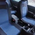 Авто чохли з автотканини для Honda City 2008-2014 Pok-ter VIP чорні з синьою вставкою отзывы фото 1
