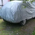 Фото 1: Чохол-тент для автомобіля для SUZUKI Sx4 hatchback/kombi Autovalom L1 Hatchback/Combi (CC2509)   (на фото приклад встановлення на SKODA FABIA). Колір: Сірий.