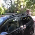 Фото 1: Багажник на релінги для Citroen C4 Grand Picasso 2007-2013 Autovalom 5703 Сріблястий (на фото приклад встановлення на SUBARU FORESTER 2018-). Колір: Чорний.